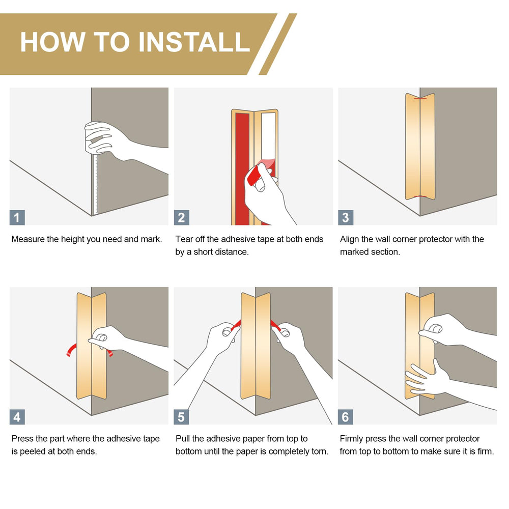 AGHITG easy peel-and-stick installation without tools.