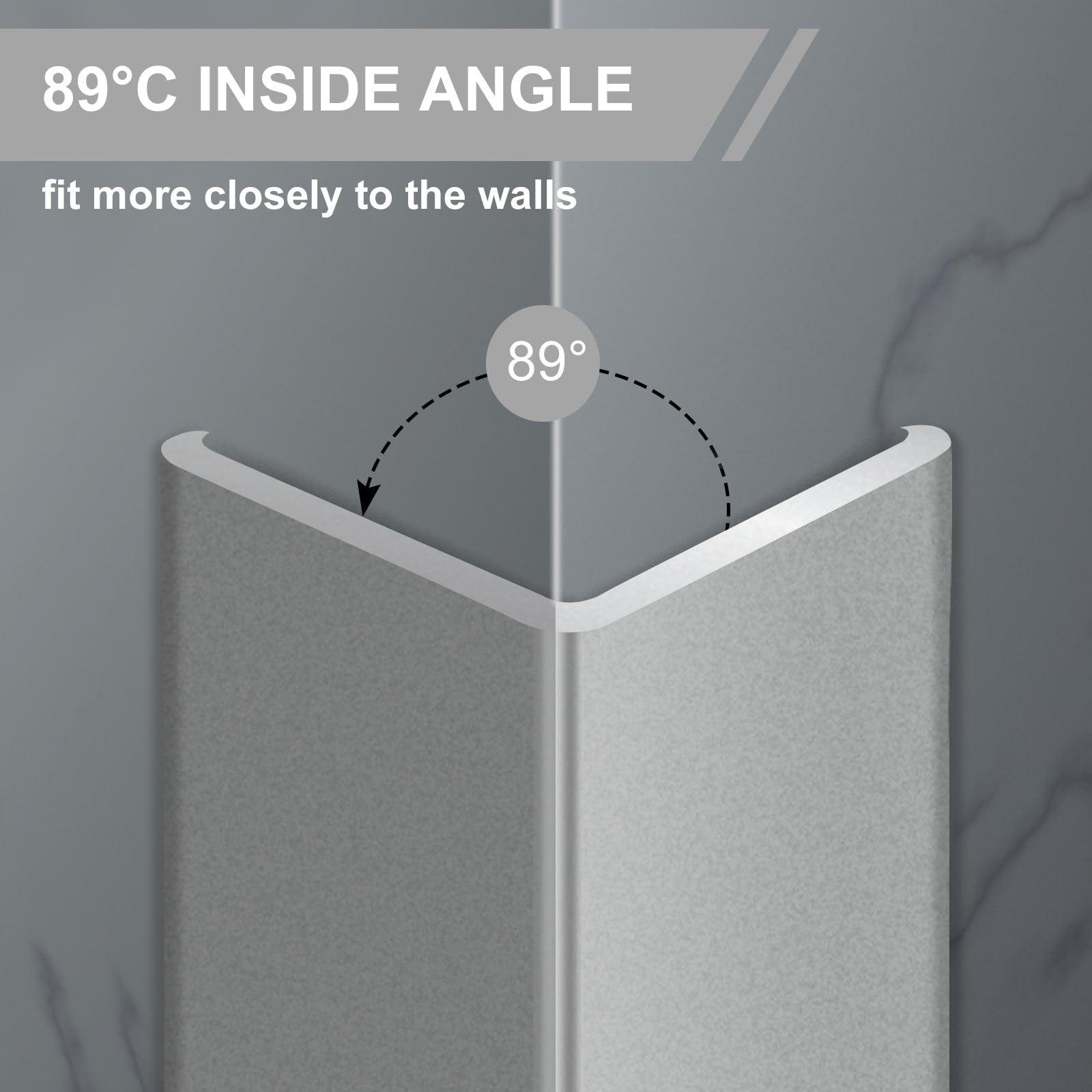 AGHITG kitchen and bathroom corner shield on a wall edge