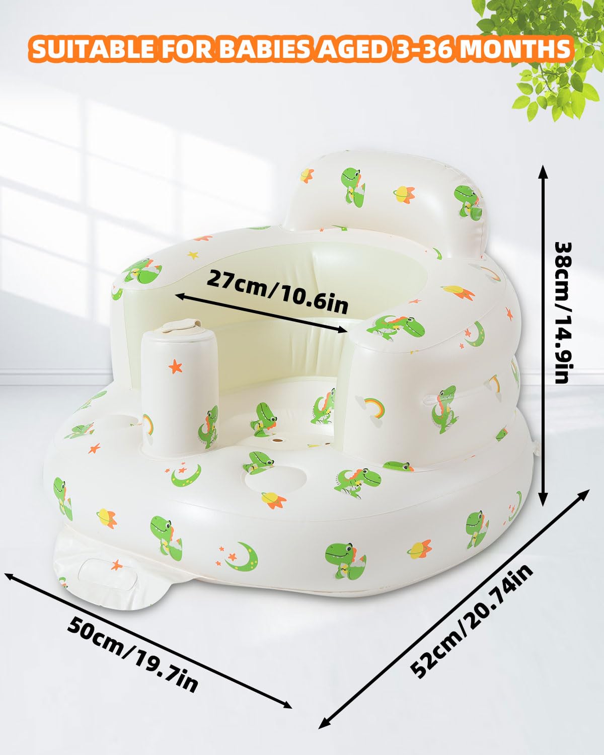 AGITVPS inflatable seat base with wide bottom for stability