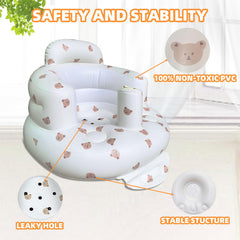 AGITVPS baby seat with wrap-around support aids upright sitting during play.