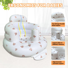 AGITVPS inflatable chair shows breathable bottom vent for cooler, longer use.