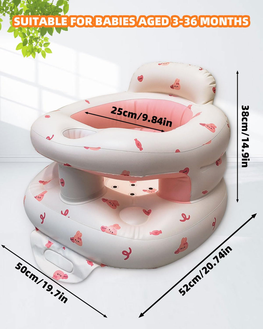 AGITVPS Non-toxic PVC with breathable base keeps baby cool and safe