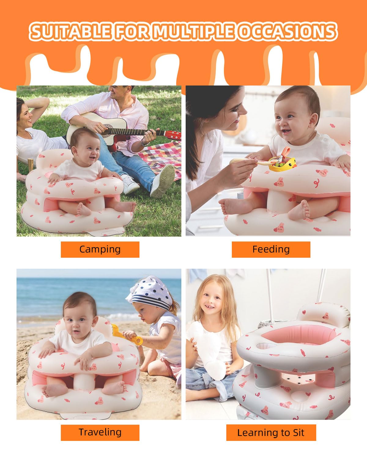 AGITVPS Portable design is ideal for home, beach, or travel