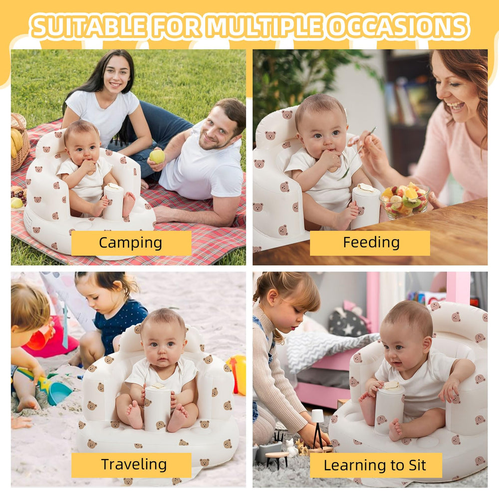 AGITVPS stable non-tip design supports safe seated play and feeding.