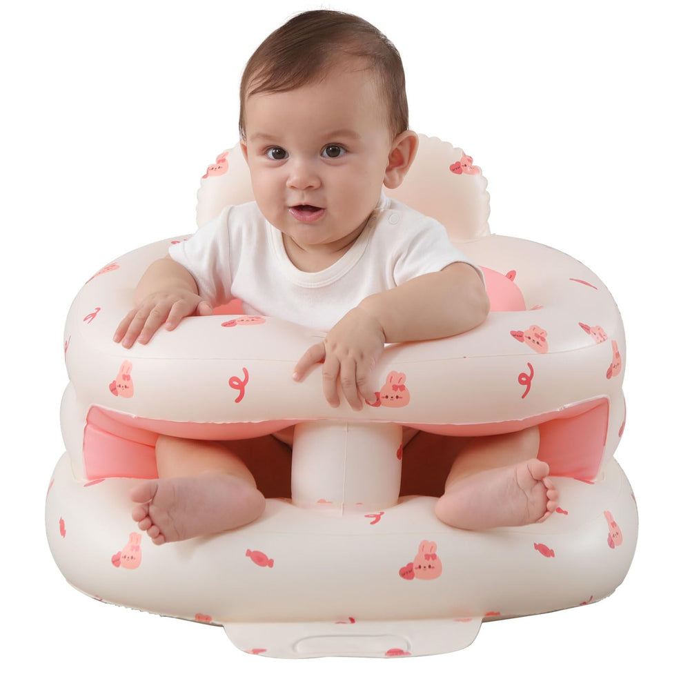 AGITVPS Surround design baby seat offers a cozy hug and toy slot for playtime