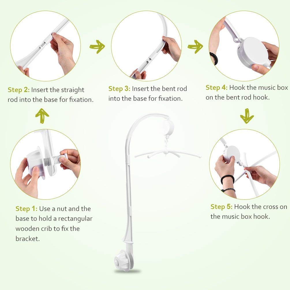 AGPTEK ABS white material emphasizes safety and clean baby gear design.