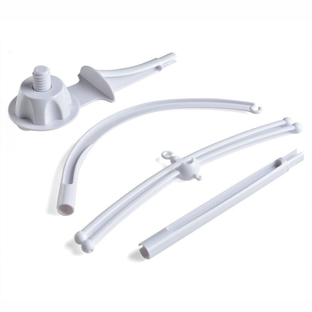 AGPTEK crib mobile holder straight rod provides stable attachment during naptime.