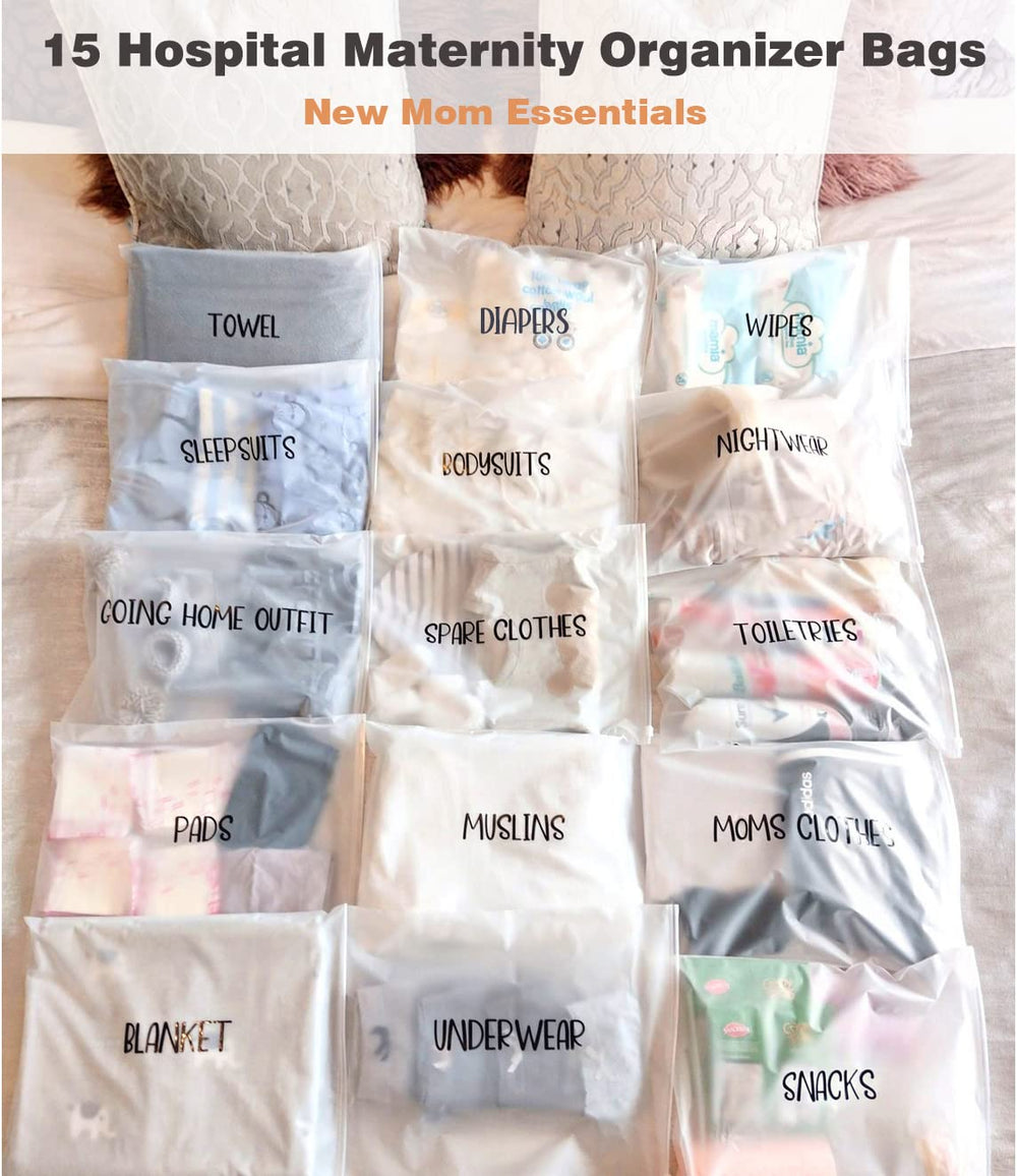 Agromusk see-through bags provide quick item visibility for mom and dad.