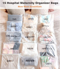 Agromusk see-through bags provide quick item visibility for mom and dad.