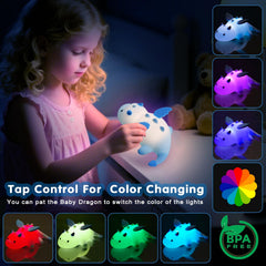 AGV Cici soft silicone night light closeup highlights pinchable, child-friendly material.