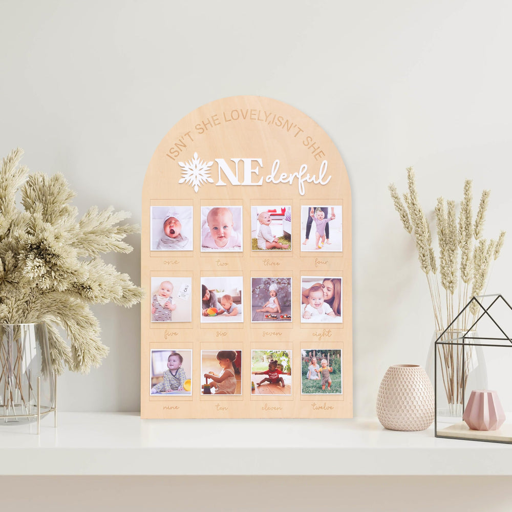 agvgaza personalized monthly-photos board for baby milestones.