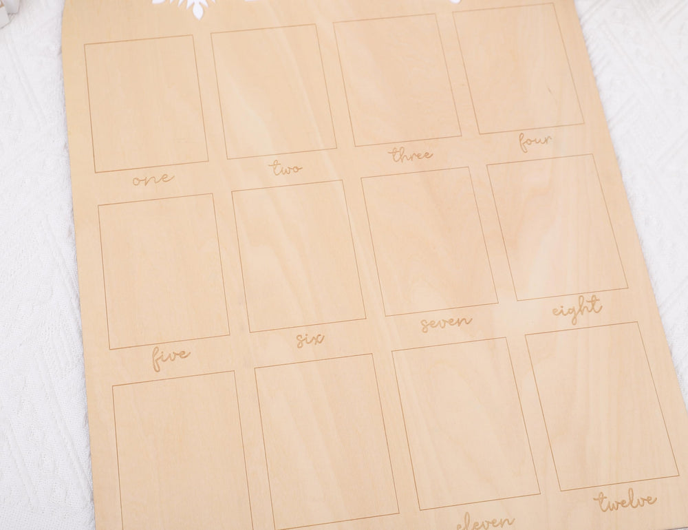 agvgaza versatile milestone board for photos and display.