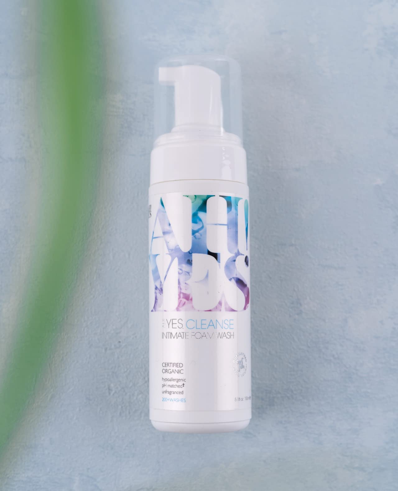 AH! YES Cleanse foaming lather demonstrated for gentle daily cleansing