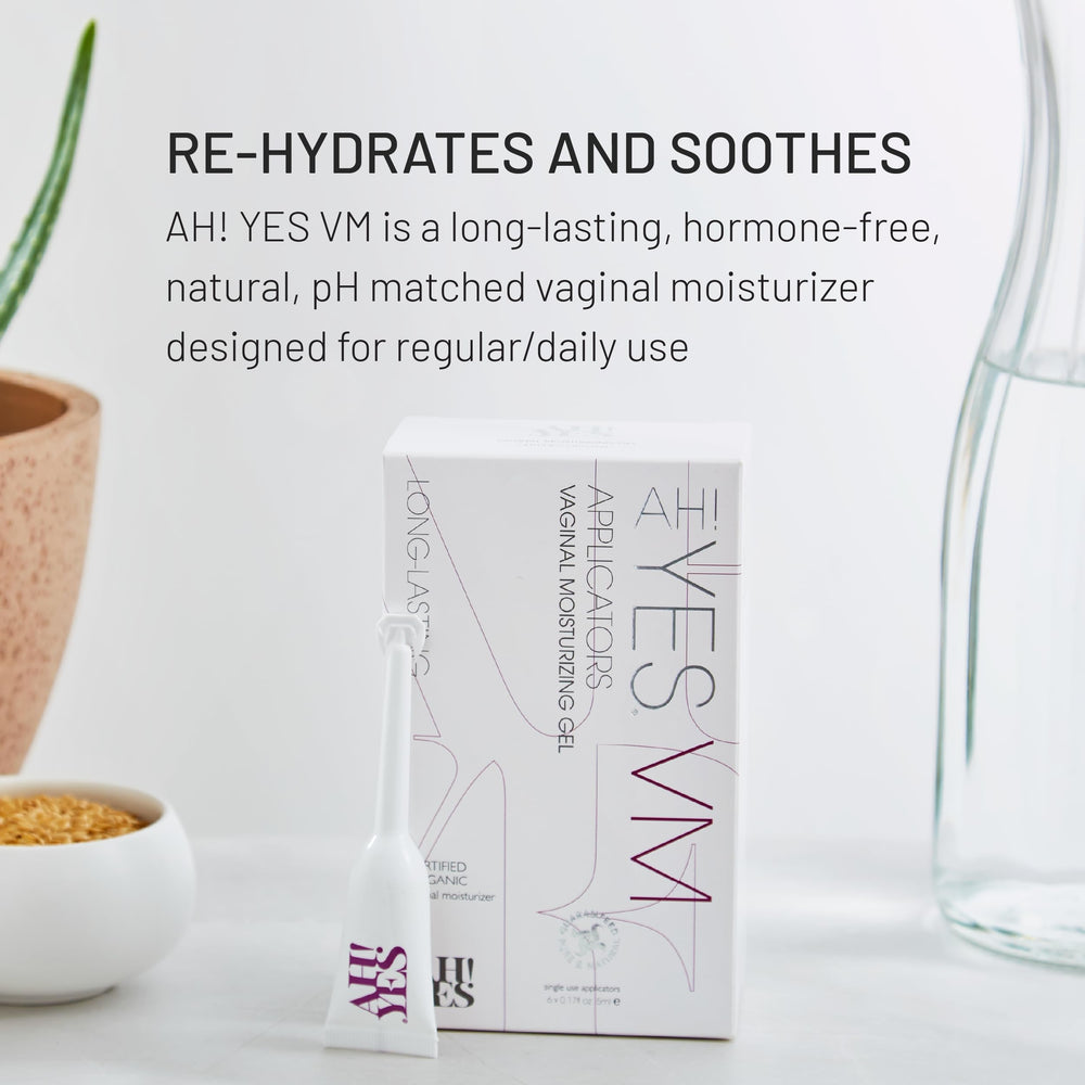 AH! YES VM gel texture close-up showing smooth hydration.