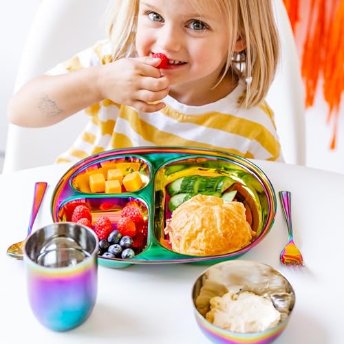 Ahimsa stackable dinnerware designed for tidy storage and easy handling.