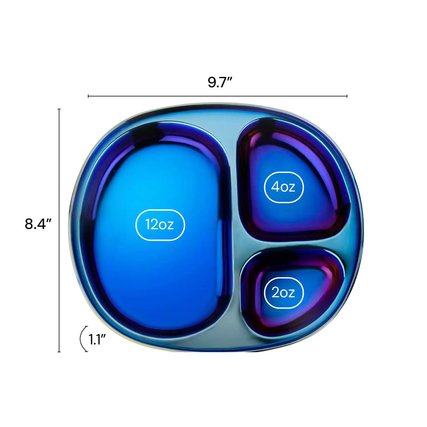 Titanium PVD finish offers long-lasting color without coatings.