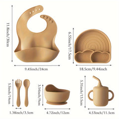Ai Bei Parent Co. Adjustable bib catches drips, simplifying cleanup after meals.