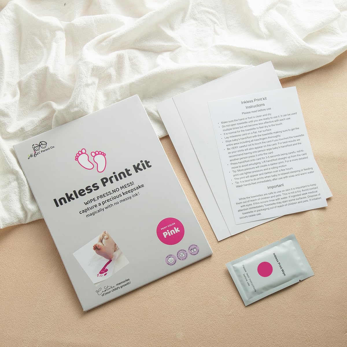 Ai Bei Parent Co dog paw print kit preserves pet memories