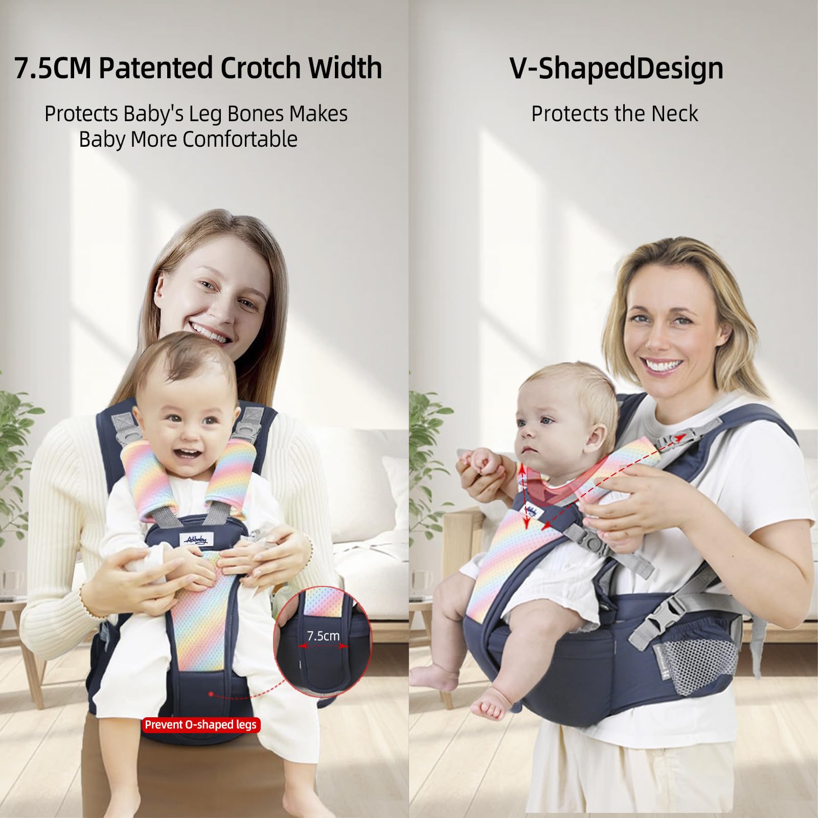AIBABY ergonomic lumbar support promotes proper posture during extended use