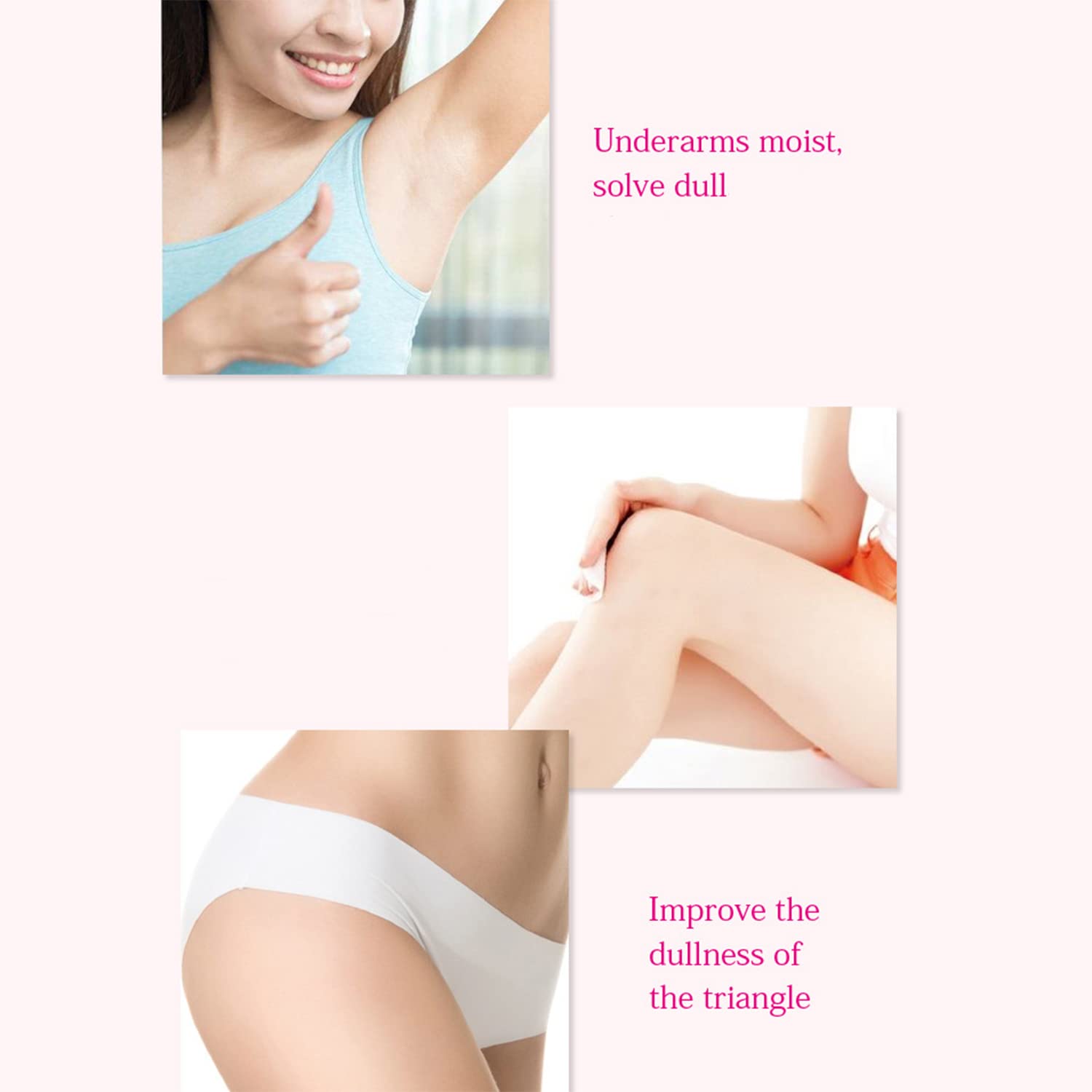 AICHUN BEAUTY Restore cream label close-up highlights pink packaging for discreet use.