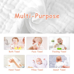 AIDEA burp cloths in pack, a versatile baby care essential.