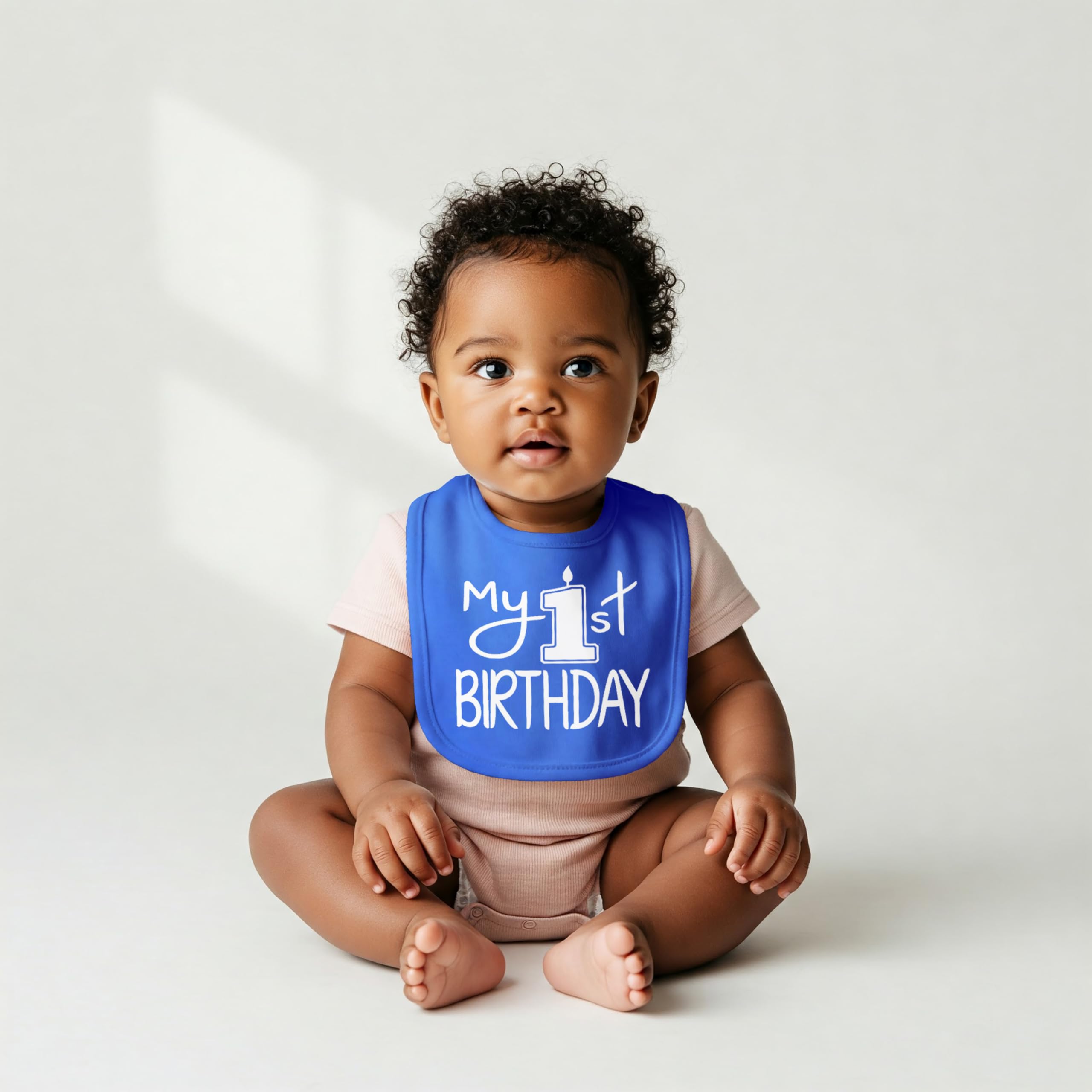 Aiden's Corner My 1st Birthday design bib adds festive charm to photos
