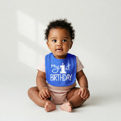 Aiden's Corner My 1st Birthday design bib adds festive charm to photos
