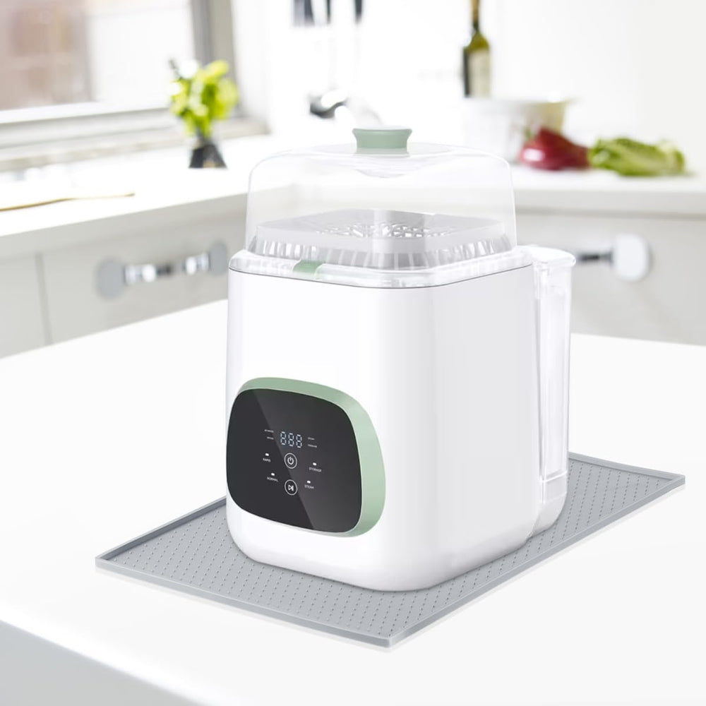AIEVE sliding mat keeps bottle-cleaning spaces tidy and convenient.