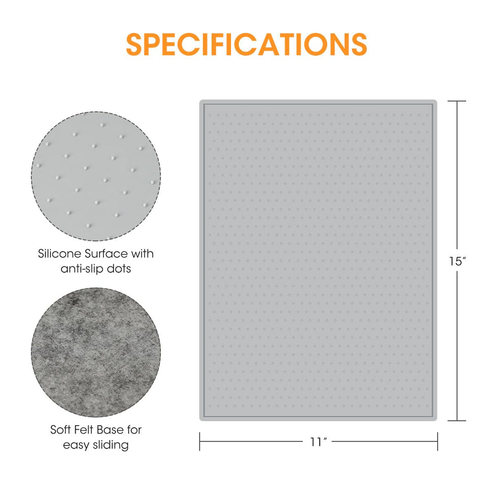 AIEVE easy-clean silicone surface wipes clean after use for busy parents.