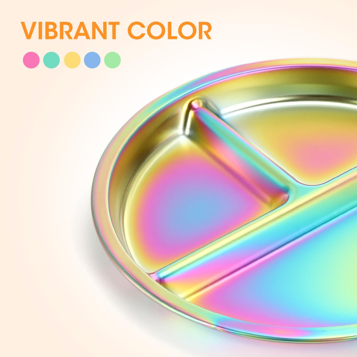 AIEVE rainbow-hue finish adds vibrant charm to family meals.