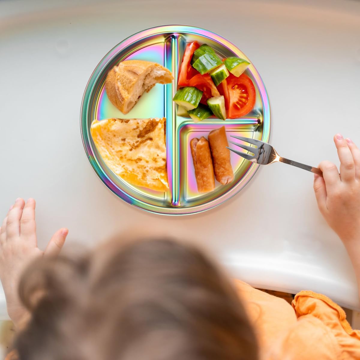 AIEVE versatile plates for home meals, picnics, camping, or birthday parties.