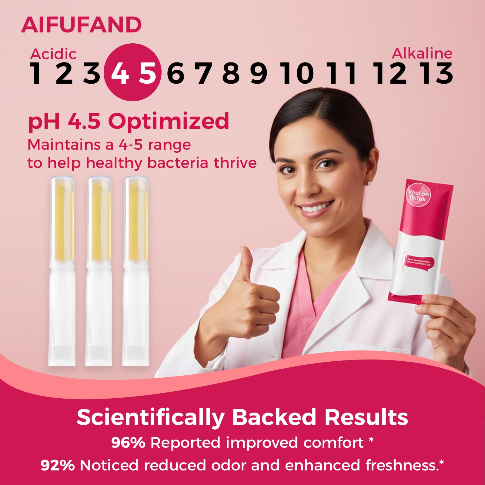 Morning routine shot featuring AIFUFAND gel delivering a refreshed, balanced sensation.