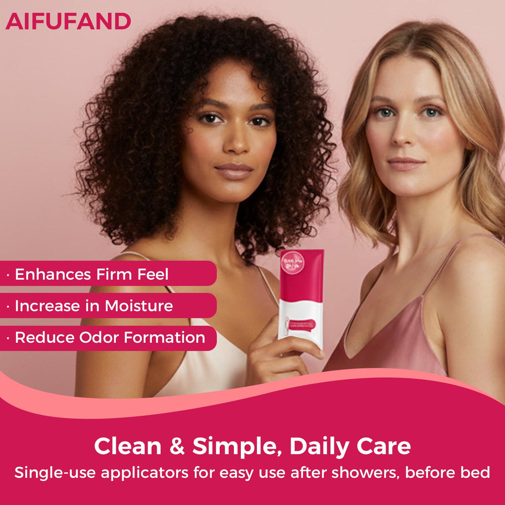 AIFUFAND gel texture close-up illustrating smooth, moisturizing feel.