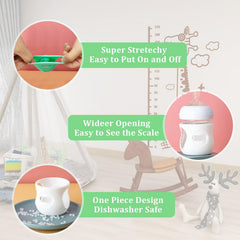AIHSUMC thermal-insulation sleeve keeps milk warmer longer between feeds