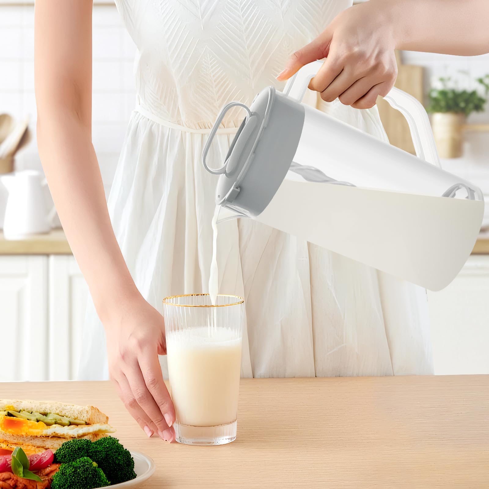 AIIHAC sealed concave cover prevents leaks for mess-free use.