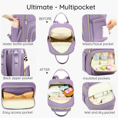 AIJIEKE changing pad inside for on-the-go diaper changes