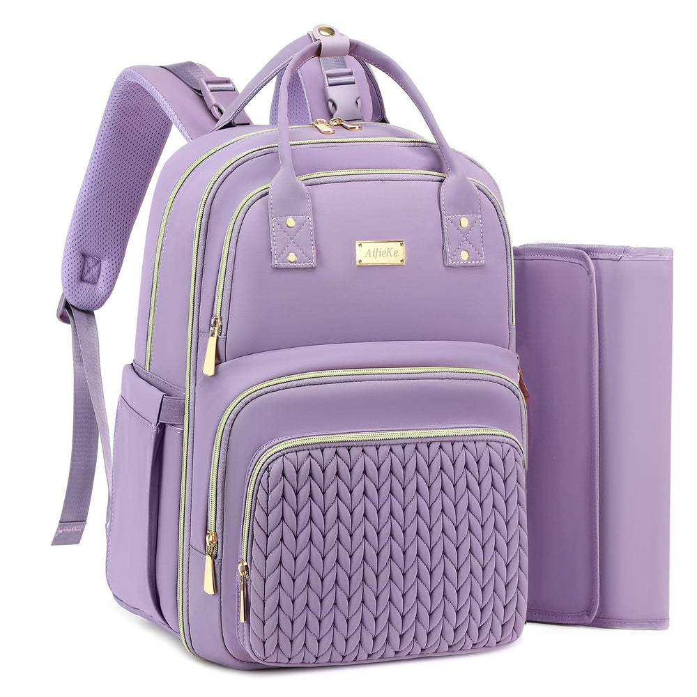 AIJIEKE diaper backpack open main storage for quick access on trips