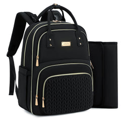 AIJIEKE Diaper Bag Backpack main compartment keeps baby and parent essentials organized.