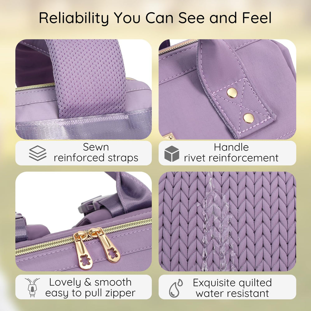 AIJIEKE diaper bag insulated bottle pockets help maintain drinks temperature