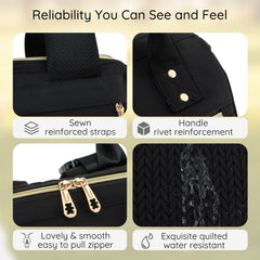 AIJIEKE Diaper Bag stroller straps for hands-free on-the-go travel.