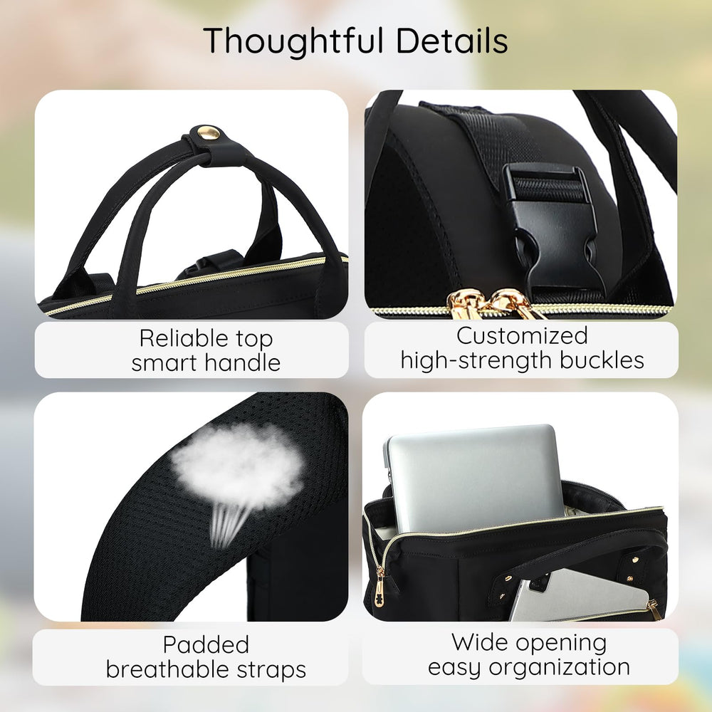 AIJIEKE Diaper Bag under-2-pound design for comfortable carrying.