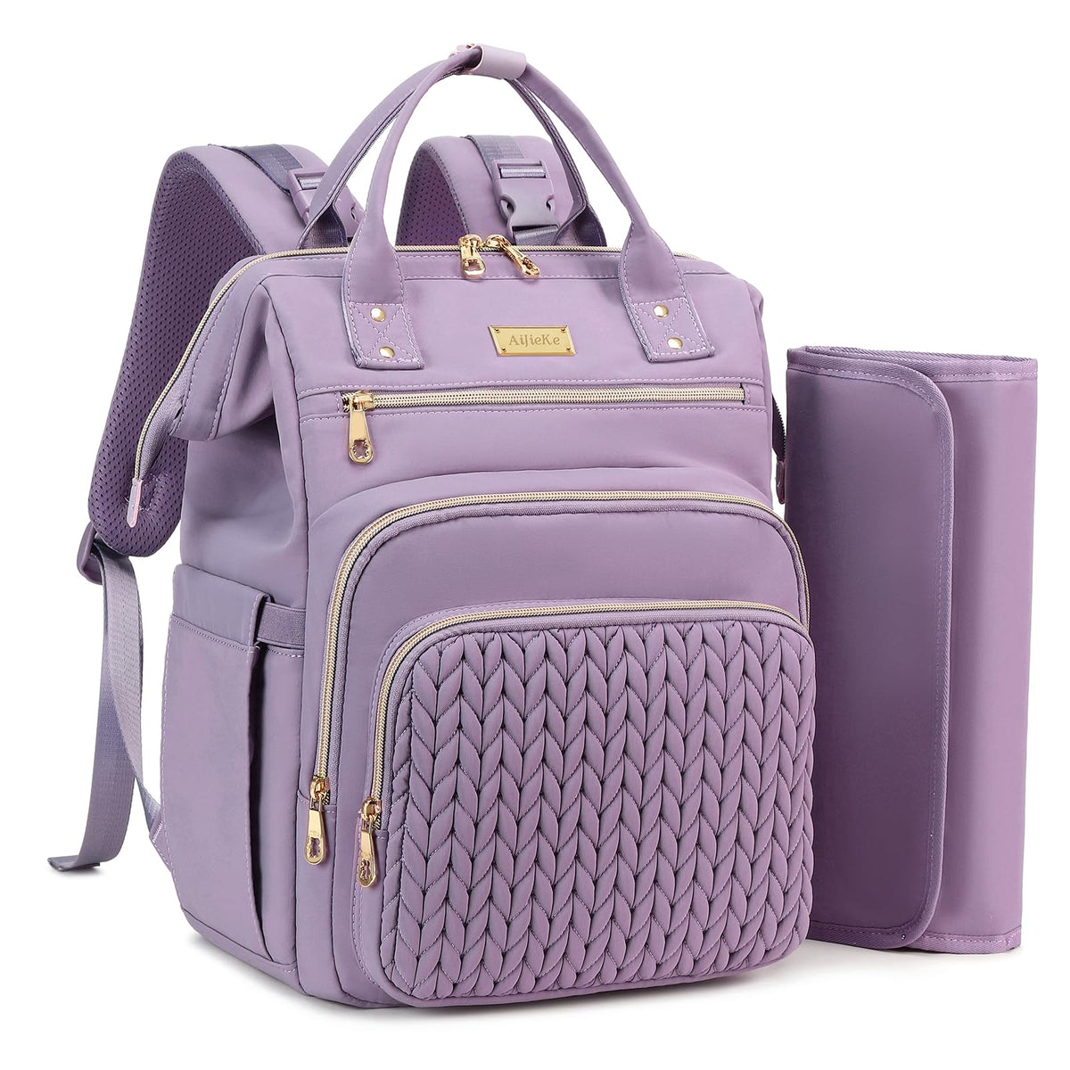 AIJIEKE diaper bag wide opening for quick access during outings