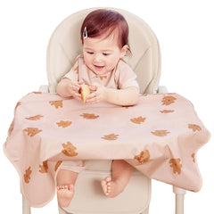 Aijoo all-in-one coverall bib guards baby and table for mess-free meals.