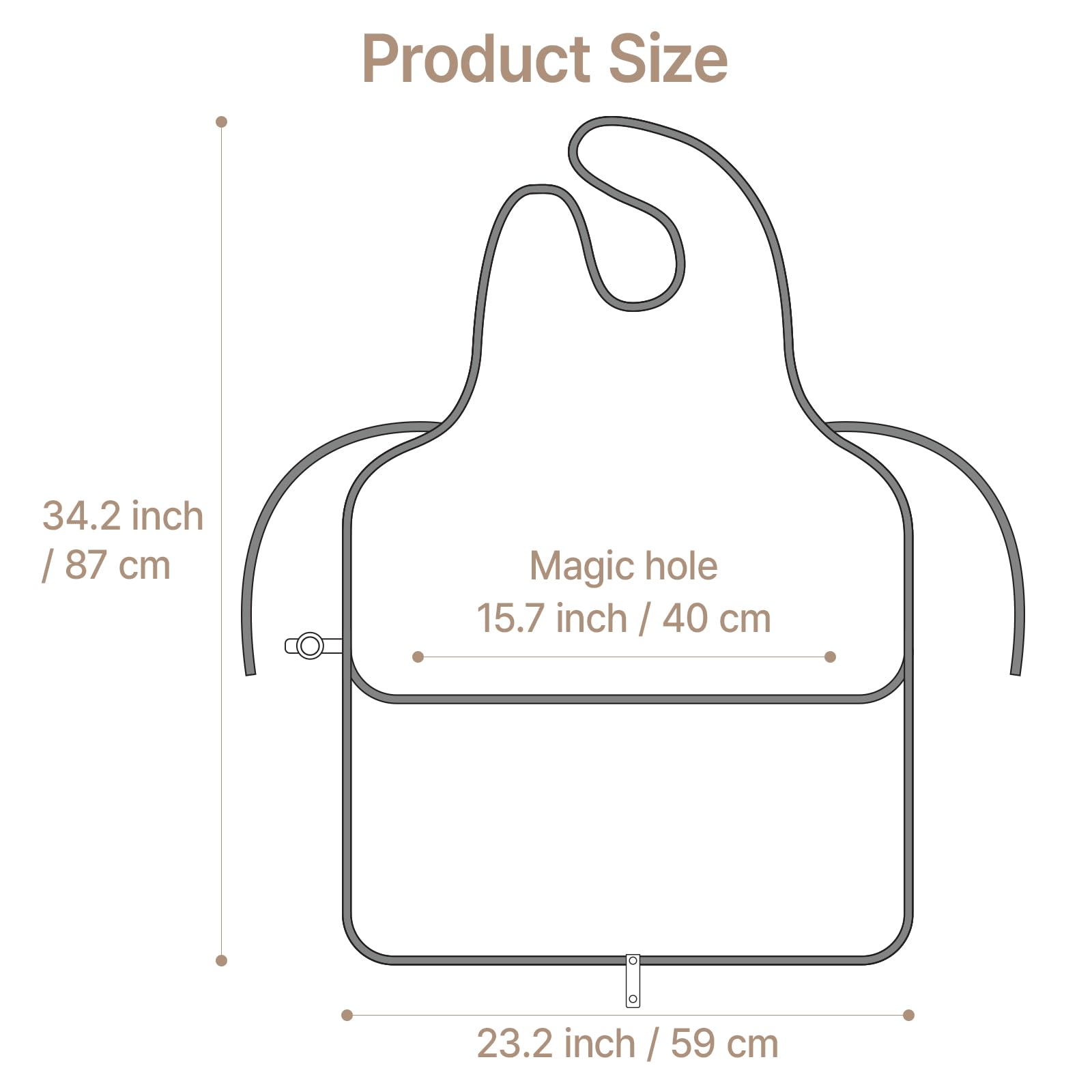 Aijoo wipe-clean bib after meals for busy caregivers.