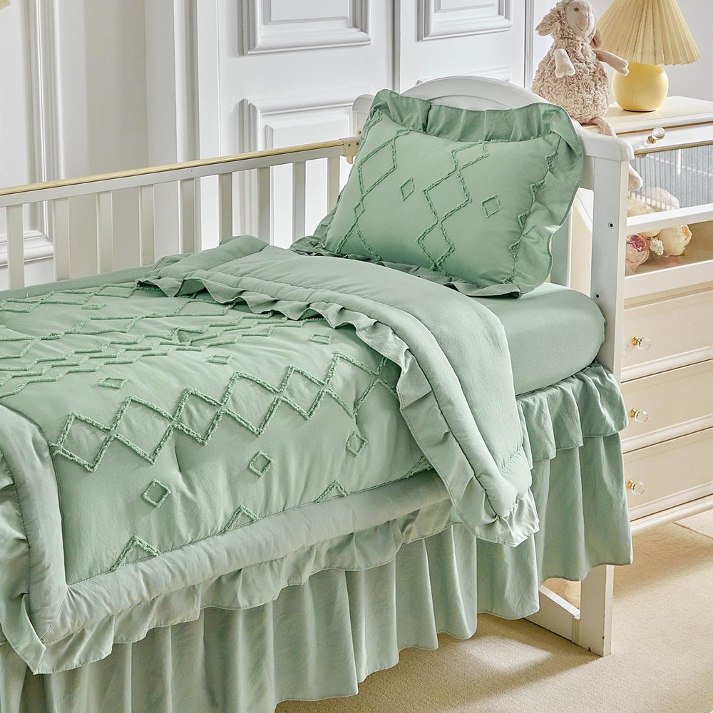 AIKASY crib sheet 28x52 fits snugly for secure overnight rest