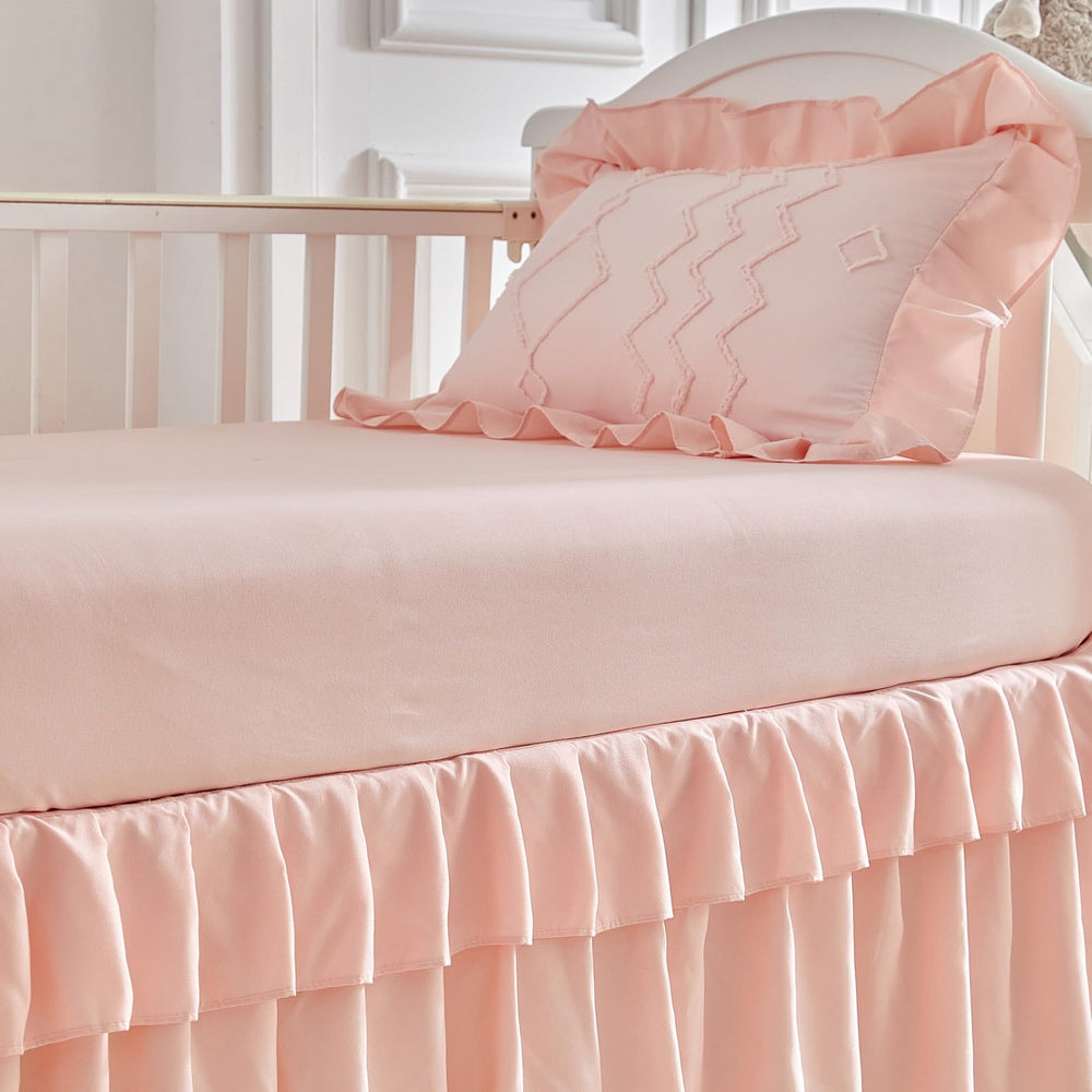 AIKASY easy-care crib bedding demonstrates machine-washable convenience.