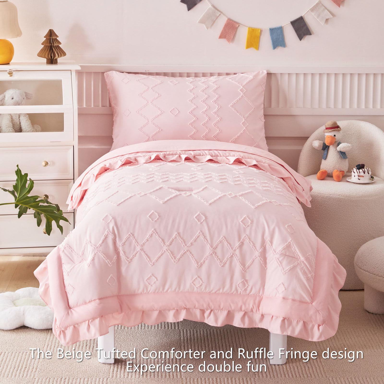 AIKASY pillowcase for toddler bedding set with smooth fabric for gentle touch