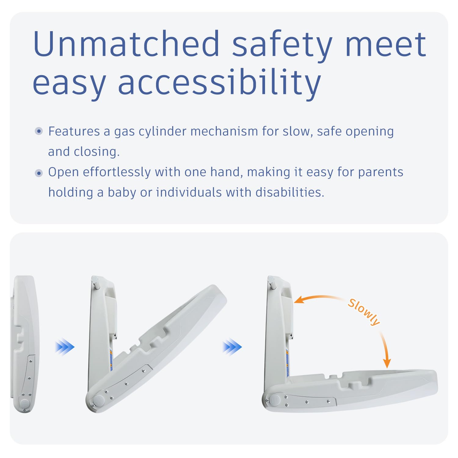 AIKE accommodates infants up to 45 lbs, suitable for quick diaper changes.