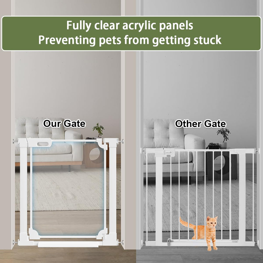 AIKSIWAI Auto-close gate with 180-degree swing for easy one-handed passage