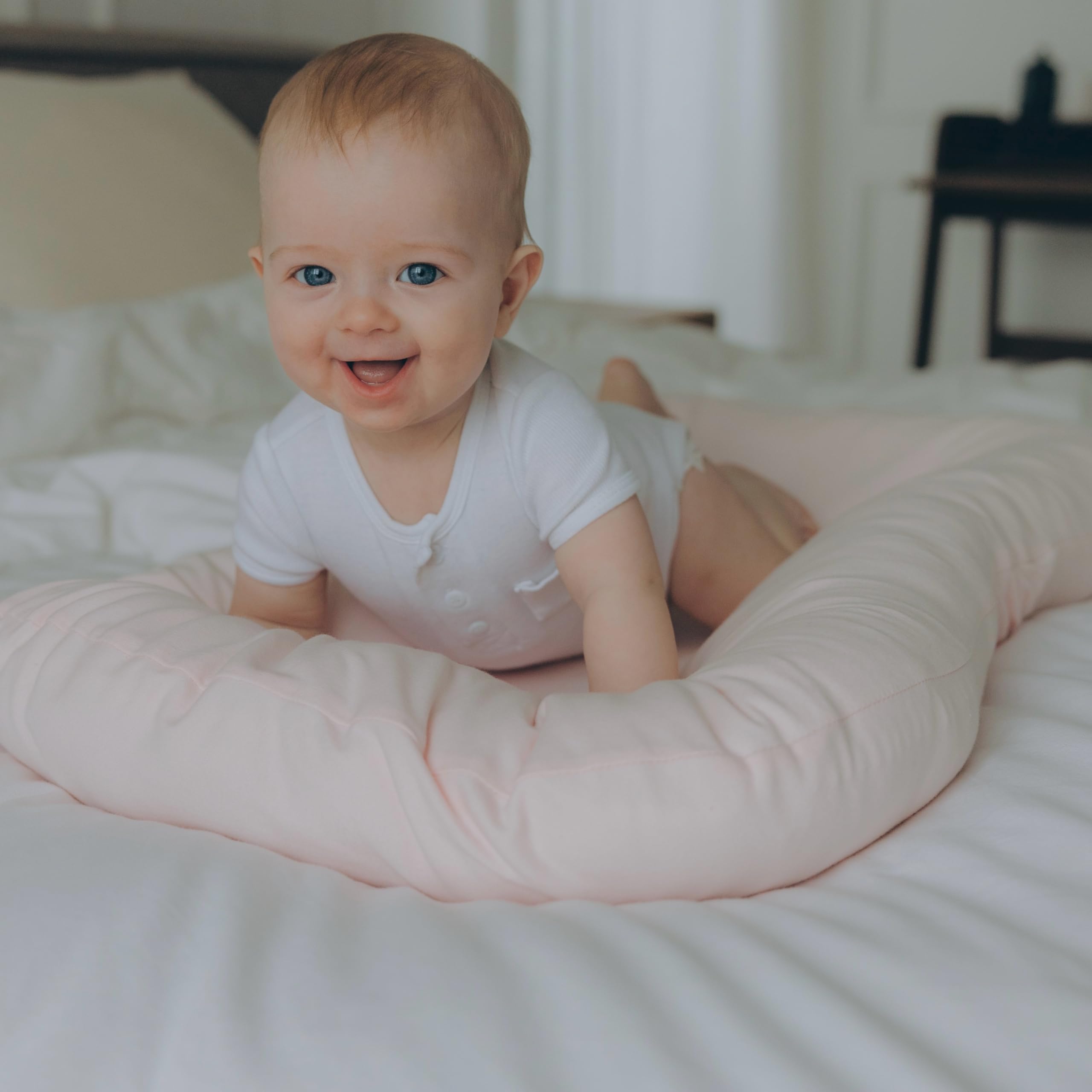 Aila + Aiden removable washable cover highlights quick cleanup after messes.